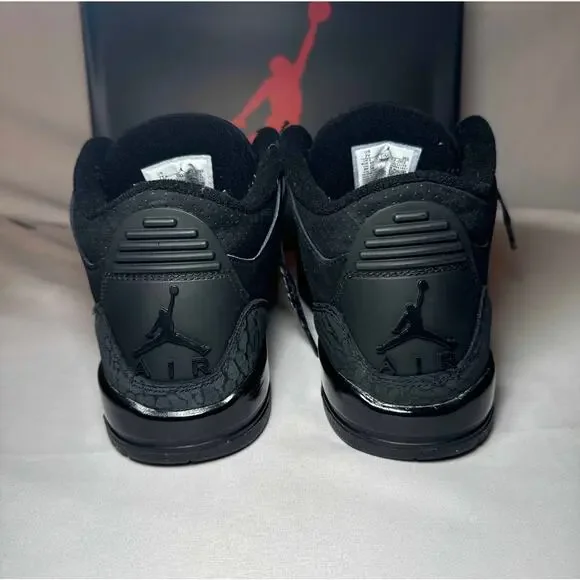 Size 7 - Nike Air Jordan 3 Retro GS Black Cat 2025 Men's Shoes Ships Now Athletic Shoes